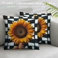 thumbnail image 3 of YANMS Throw Pillow Covers Can Bee Sunflower Gnome Pillow Covers Home Decoration for Sofa Living Room Bed White, 3 of 5