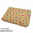 thumbnail image 5 of Chevron Floor Pillow Lounger Cover, Energetic Colorful Geometry Chevron Stripes Pattern Hipster Fashion Design Art, Nap Mat Printed Fabric Case for 5 Pillows, 88" x 27", Multicolor, by Ambesonne, 5 of 5