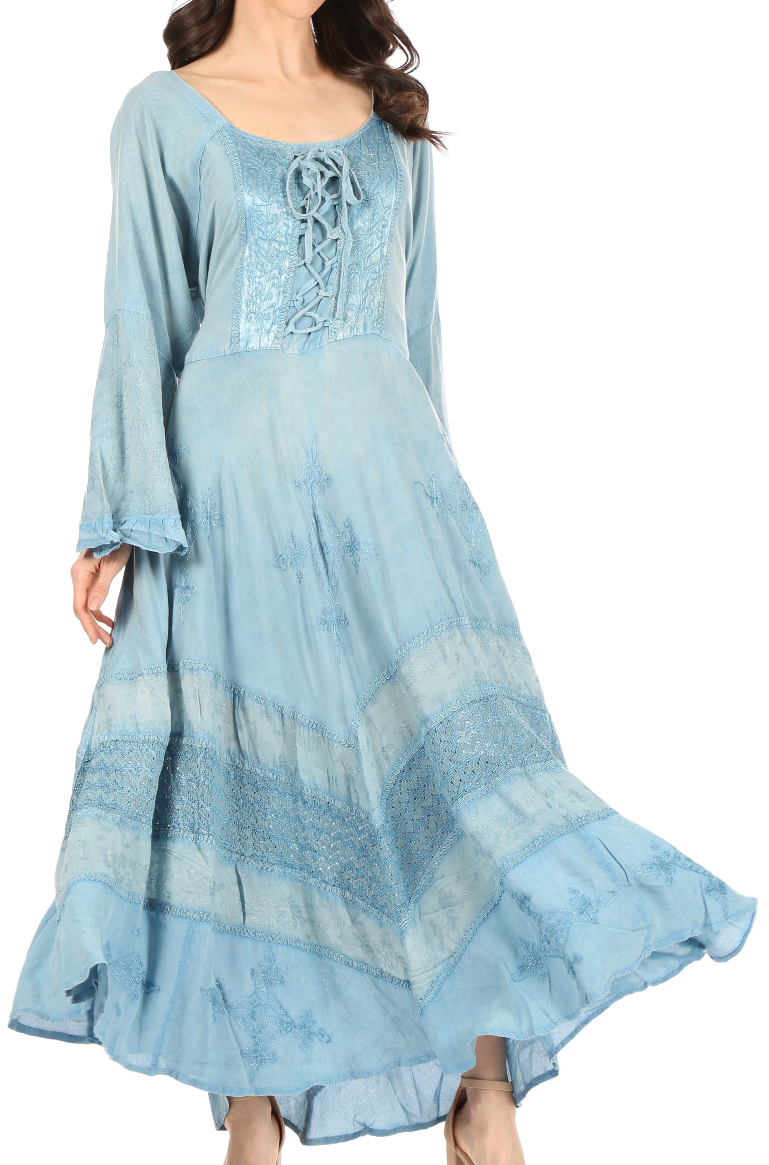 baby blue corset dress