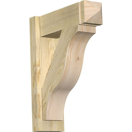 

6 W x 18 D x 22 H Funston Rough Sawn Arts and Crafts Outlooker Douglas Fir