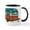 White/Black Inside, variant on CafePress - Vintage FAN Travel Trailer Mugs - 11 oz Ceramic Mug - Novelty Coffee Tea Cup