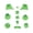 Translucent green, variant on CEORPER Controller Replacement Parts L R Right Left Trigger Buttons ABXY Buttons Set