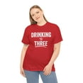 thumbnail image 4 of Drinking For Three - Funny Pregnancy Announcement Shirt, New Dad - ID: 451, 4 of 11