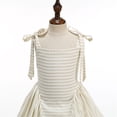 thumbnail image 5 of Rhuody Girls Dress Sleeveless Springtime Striped Pleated With Tie Strap Bodice – Playful Party Or Everyday Dress For Little Princesses Retro Playsuit, 5 of 8