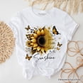 thumbnail image 5 of Sunflower Inspirational Quote T-Shirt, When You Can&rsquo;t Find the Sunshine Be the Sunshine Tee, 5 of 6
