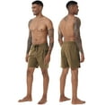 thumbnail image 6 of Taigaofy Mens Swim Trunks Short Quick Dry Sports Shorts with Mesh Lining and Zipper Pockets Khaki 38, 6 of 7