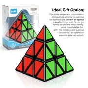 BESTSKY Pyramid Speed Cube,3X3X3 Pyramid Speed Cube Triangle Cube Puzzle Magic Cube(Black)