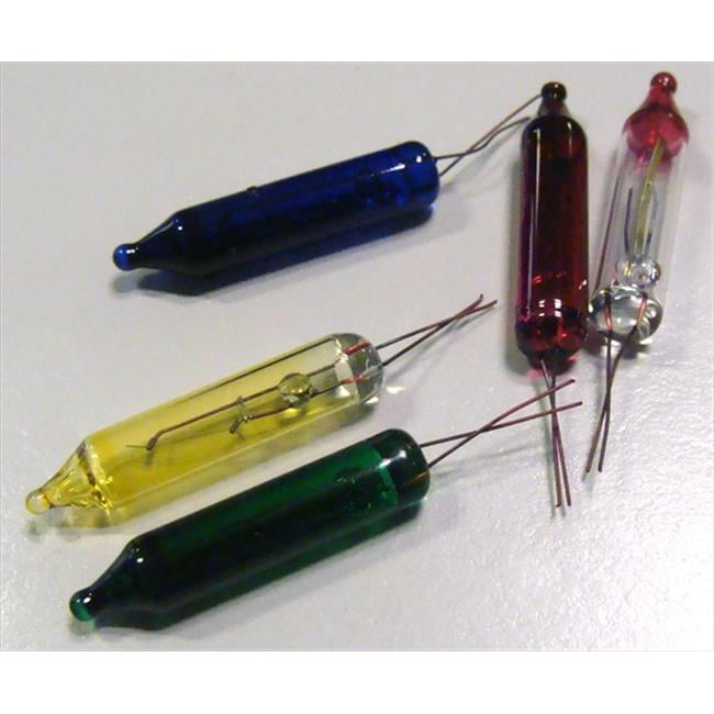 MultiColor Mini Christmas Replacement Bulbs 2.5 Volts, 5 Pack