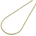 thumbnail image 2 of 10K Yellow Gold Mens or Ladies Hollow Rope Chain Necklace 2mm 30 Inches, 2 of 4