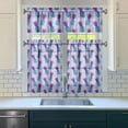 thumbnail image 3 of Kitchen Curtains 36 Inch Short - 3 Panel Set Pineapple Print, Rod Pocket Window Curtains 100% Polyester, Tropical Fruit Valance for Farmhouse, Cafe, Living Room, Bedroom, Easy Wash, 3 of 6