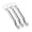 B, variant on Puntoco 5PCS 2-in-1 Stainless Steel Watermelon Windmill Cutter Fruit Slicer fork Tool for Home Kitchen -8.46 × 0.98 in