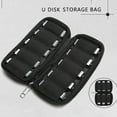 thumbnail image 3 of Portable USB Flash Drive Case Bag Waterproof Shockproof Organizer Holder Black, 3 of 13