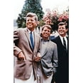 thumbnail image 1 of 24x36 gallery poster, The Kennedy brothers from left to right Jack, Bobby and Ted, July 1960 in Cape Cod, Massachusetts, 1 of 1