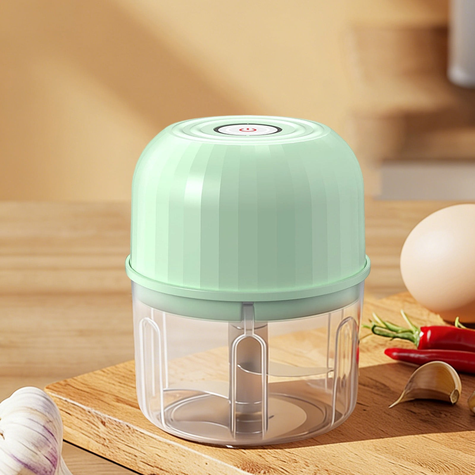 XKHZJL Electric Garlic Chopper, Portable Veggie Chopper,Garlic Grinder Masher Onion Chopper, Cordless Food Processor for Ginger, Chili, Fruit, Meat,etc
