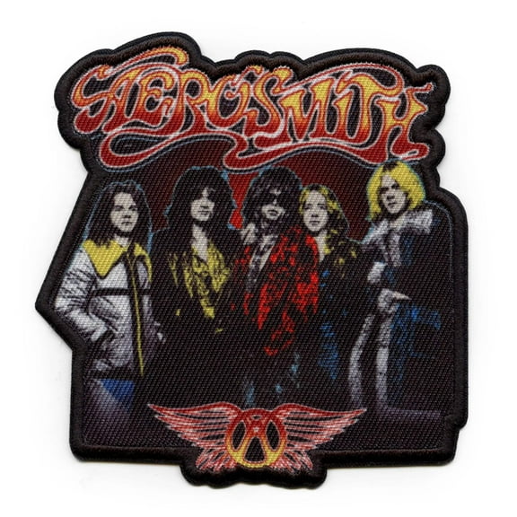 Aerosmith Group Shot Patch American Rock Band Sublimated Iron On