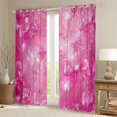 thumbnail image 2 of Manfei Kawaii Ribbon Bow Black Out Curtains for Girls Female,Bling Pink Glitter Curtains Pack of 2 (42x63 Each),Dreamy Princess Bedroom Curtains,Super Cozy Room Decor, 2 of 6