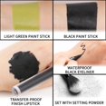 thumbnail image 4 of Set de maquillaje BOBISUKA Kit de pintura facial y corporal verde claro y negro, 4 of 6
