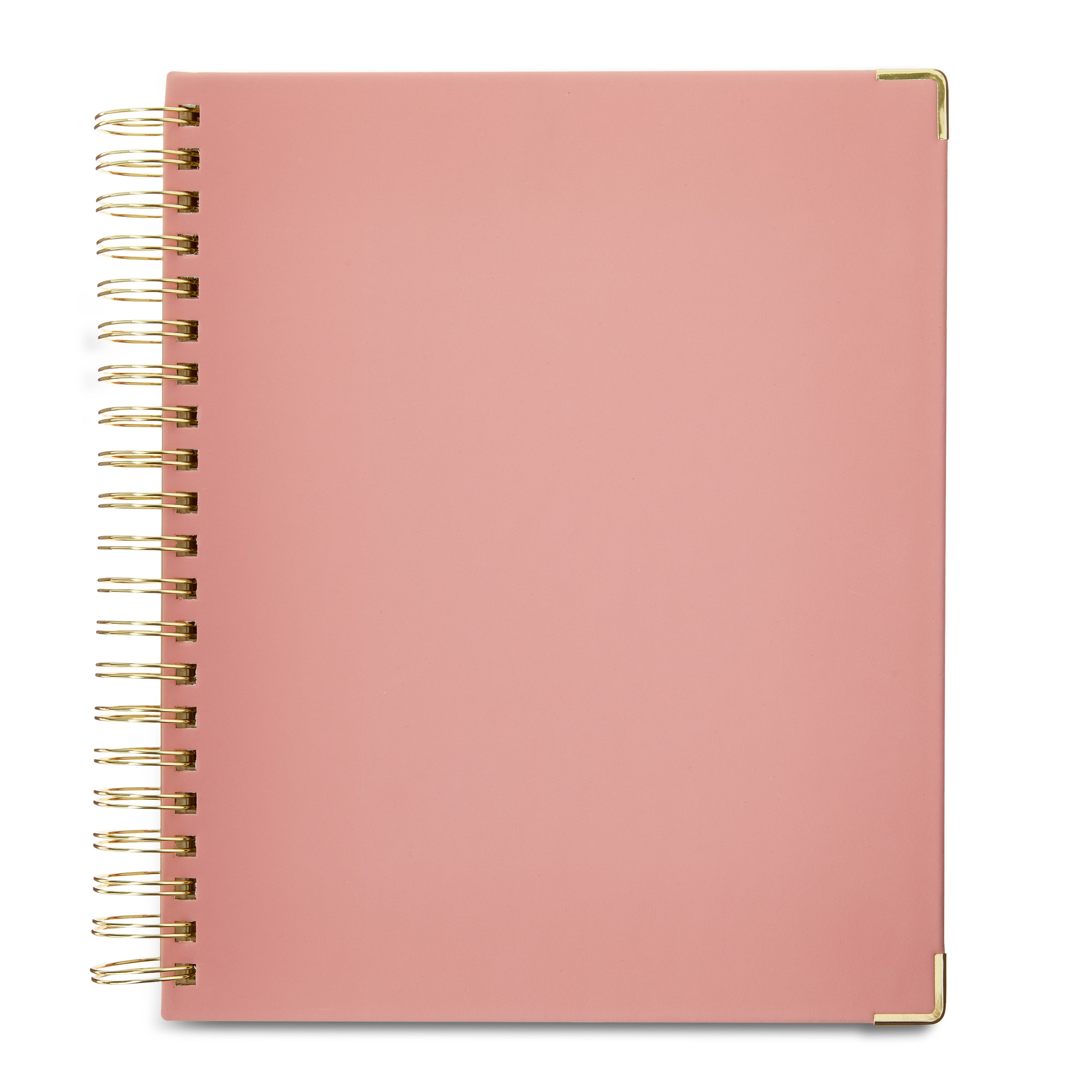 Pen+Gear Monthly, Weekly Large (9" x11") Peach Glaze 12 Month Undated, Planner Simulated Suede Planner