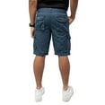 thumbnail image 2 of RAW X Mens Belted 12.5" Inseam Knee Length Cargo Shorts, Majolica Blue, 38, 2 of 6