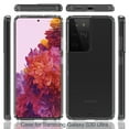thumbnail image 2 of Samsung Galaxy S21 Ultra (6.8") Phone Case Hybrid Transparent Clear Acrylic Back PC & TPU Protective Bumper Shock-Absorb Cover for Galaxy S21 Ultra [Black], 2 of 9