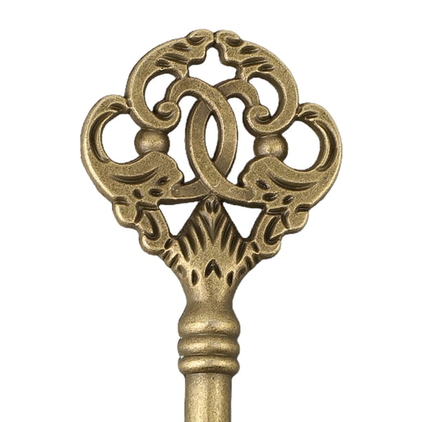 10Pc Vintage Style Open Skeleton Key Hole Head Furniture Cabinet