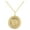 Yellow Gold, variant on Reversible Scorpio Zodiac Sign Charm Coin Pendant Necklace in Solid Gold (20 Inches)