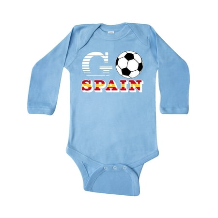 

Inktastic Go Spain- Soccer Football Gift Baby Boy or Baby Girl Long Sleeve Bodysuit