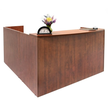 Legacy Single Pedestal Reception Desk- Cherry