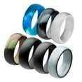 thumbnail image 1 of de bodas de silicona clásico premium de 7 piezas para hombres, mujeres, Hugo  Banda del anillo del dedo del silicón, 1 of 9