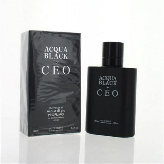 Secret Plus ZZMSPACQUABLACK34T 3.4 oz Men Acqua Black for Ceo Eau De Toilette Spray