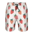 thumbnail image 4 of Kdxio Hand Drawn Strawberry Pattern Mens Casual Shorts - Drawstring Summer Beach Sports Shorts for Men, 4 of 9