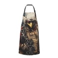 thumbnail image 2 of Lsque Bald Eagle Soldier Waterproof Apron Chef Aprons for Men Heavy Duty Chemical Work Apron Extra Long Grilling Aprons with Adjustable Bib Apron, 2 of 9