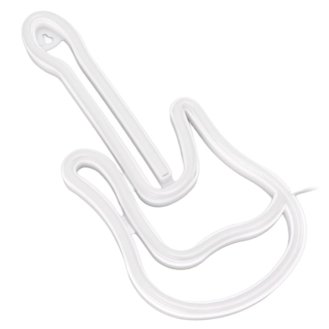 Lumière de Guitare Néon, USB Batterie Alimenté ABS Backboard Coloré Bande PVC Guitare Néon Signe pour Concert