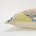 thumbnail image 3 of Yellow Navy Whimsical Collage Lumbar Pillow, 3 of 3