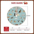 thumbnail image 2 of Salouo Dog Pets Christmas Tree Skirt 48" Farmhouse Christmas Decorations Snowman Xmas Tree Skirt Tree Mat for Holiday Party Decor, 2 of 8