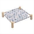 thumbnail image 1 of Cama Tipo Hamaca para Gatos y Perros, Hamaca de Madera para Gatos, Cama de Refrigeración Elevada, Cama para Mascotas Portátil Desmontable para Interiores y Exteriores, Adecuada F, 1 of 7