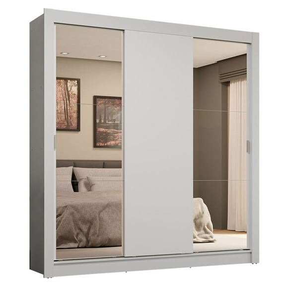 Ropero Clóset Madesa 3 Puertas 2 Espejos BB 02