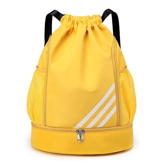 Sac à Dos Imperméable avec Cordon de Serrage, Sac de Sport avec Compartiment pour Chaussures, Sac à Cordon Étanche pour Hommes et Femmes