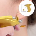 thumbnail image 2 of Kit de perforación de oídos, herramienta para nariz y oídos, máquina de acero inoxidable para ombligo con 4 cabezales para pendientes Amarillo, 2 of 9