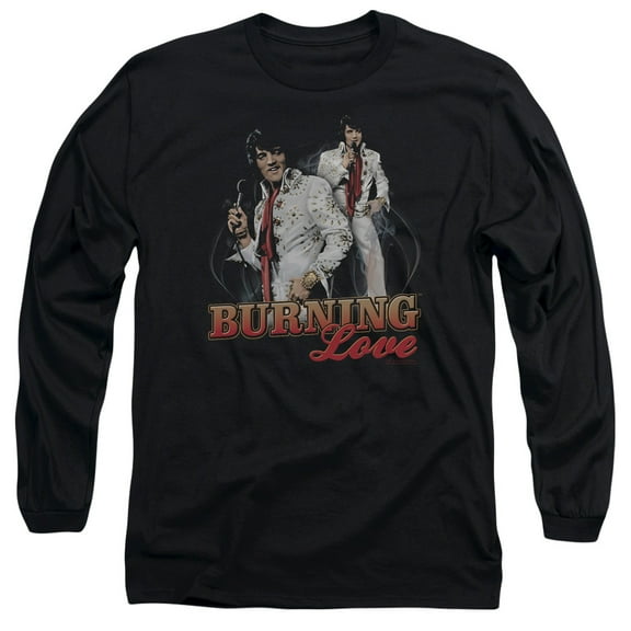 Elvis Presley - Burning Love - Long Sleeve Shirt - Medium