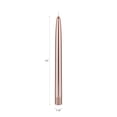 thumbnail image 2 of Mega Candles 12 pcs Unscented Rose Gold Self Fitting Taper Candle, Hand Poured Wax Candles 10 Inch x 7/8 Inch, Home Décor, Wedding Receptions, Baby Showers, Birthdays, Celebrations, Party Favor & More, 2 of 2
