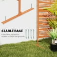 thumbnail image 4 of Outsunny Metal Outdoor Privacy Screen, 78" H x 48" W Decorative Privacy Fence Screen, Brown, 4 of 9