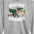 thumbnail image 3 of Disney - Mickey, Donald, & Goofy Festive Friends Christmas - Toddler & Youth Long Sleeve Graphic T-Shirt, 3 of 5