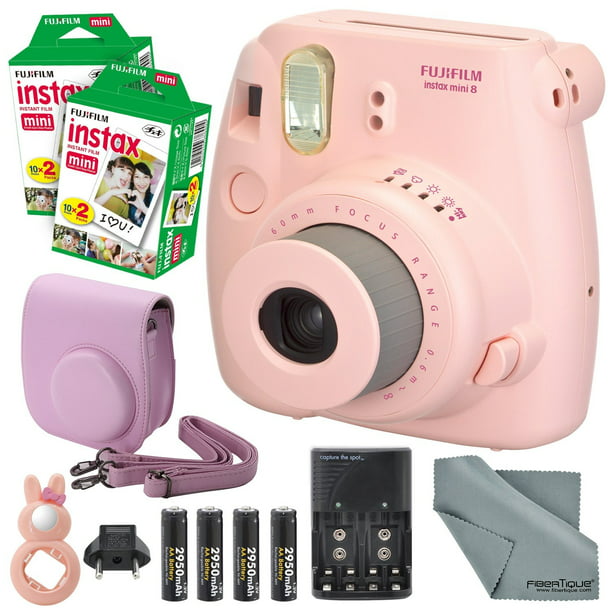 Prehistorisch samenzwering Zeug Fujifilm Instax Mini 8 Pink Camera and Deluxe Accessory Bundle with Instax  Mi... - Walmart.com