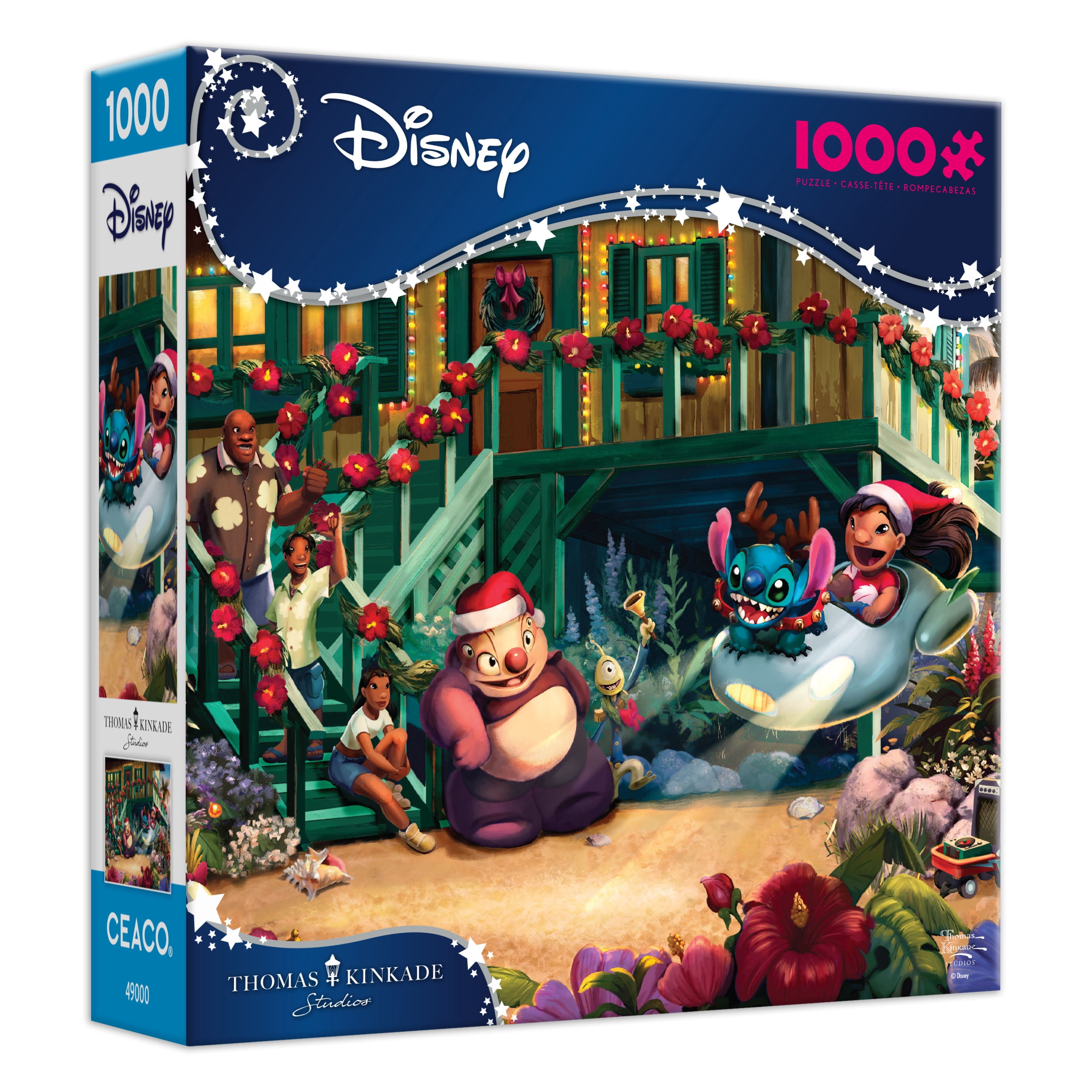 Ceaco Disney Lilo and Stitch Aloha Christmas1000-Piece Interlocking ...