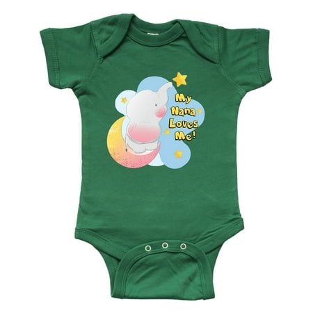 

Inktastic My Nana Loves Me Gift Baby Boy or Baby Girl Bodysuit