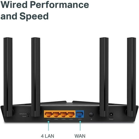 TP-Link - Wireless-AX1500 Dual-Band Wi-Fi 6 Router - Black