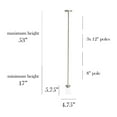 thumbnail image 4 of 5.75" Essential Modern Farmhouse Adjustable 1-Light Cylindrical Clear Glass Hanging Ceiling Pendant, Brushed Nickel, 4 of 8