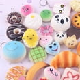 thumbnail image 3 of Wholesale 30PCS Lot Cute Mini Random Squishy Soft Panda/Bread/Cake/Buns Phone Straps Charm Kit Hot, 3 of 4