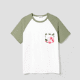 thumbnail image 2 of PatPat Matching Family Raglan-Sleeve T-shirt and Flutter Shoulder Floral Dress Sets, 2 of 6